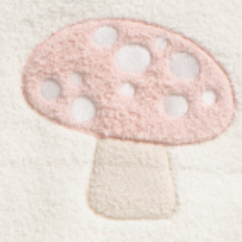 Mushroom Applique Feather Baby Blanket by THE FARMHOUSE - Rachel Ashwell - Picture 2 of 5